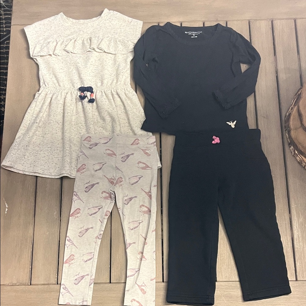 Girls' Dress, Shirt & Pant Bundle 3 Toddler